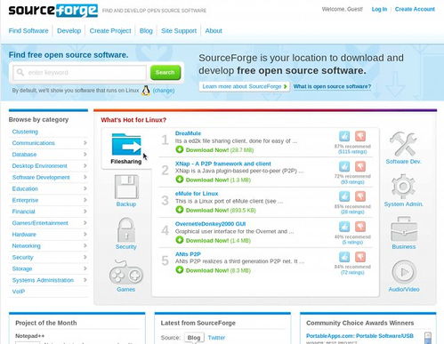 sourceforge 文档和下载 开源软件开发平台和仓库 oschina 中文开源技术交流社区